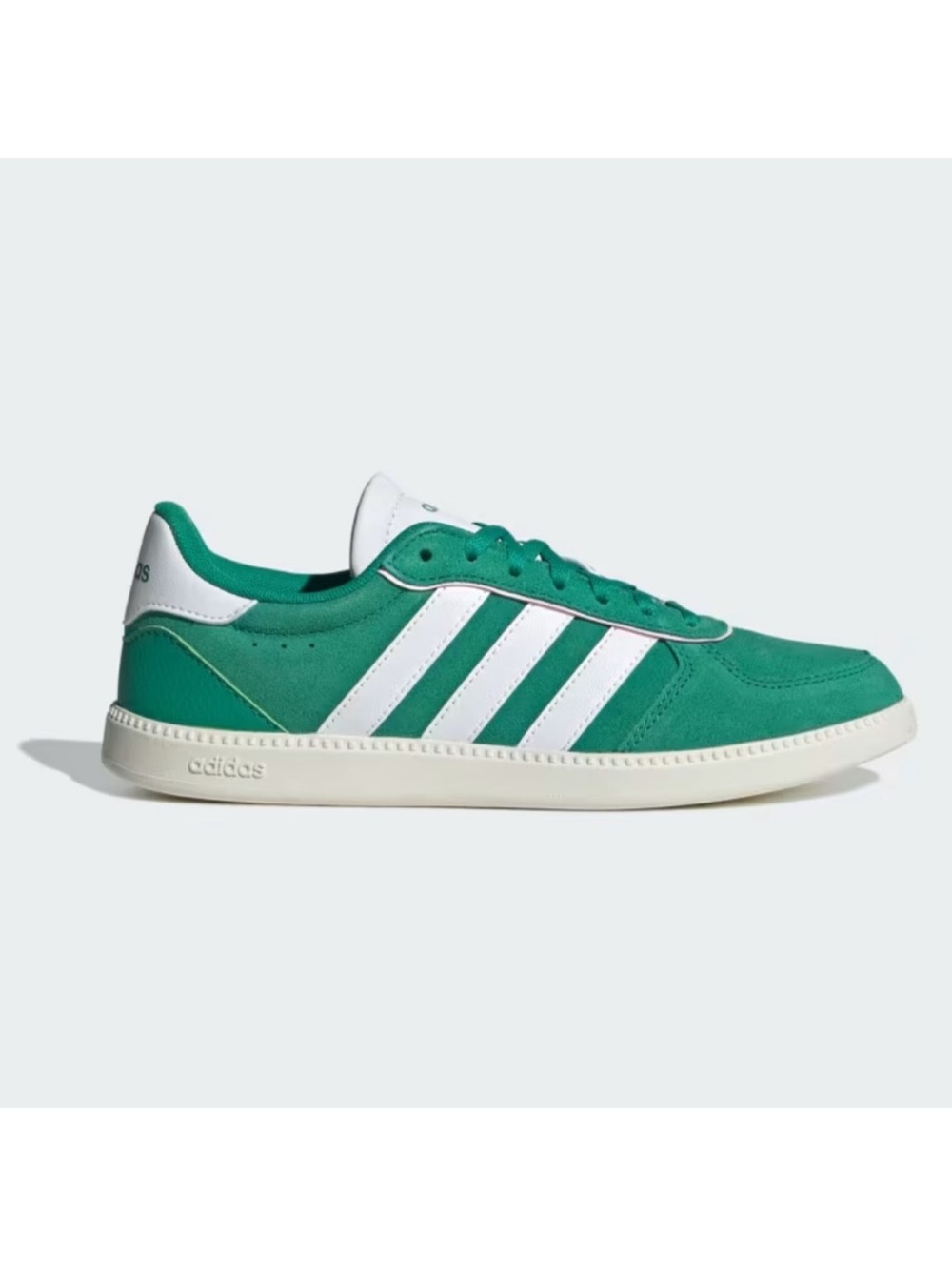 Adidas Women's Breaknet Sleek Shoes Court Green / White / Clear Pink Sz 9 - Picture 3 of 7
